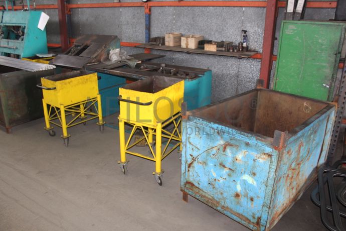 Linha de Desengorduramento · Pórticos com Guinchos · Serra de Disco · Depósito · Caixas Metálicas · Diversos