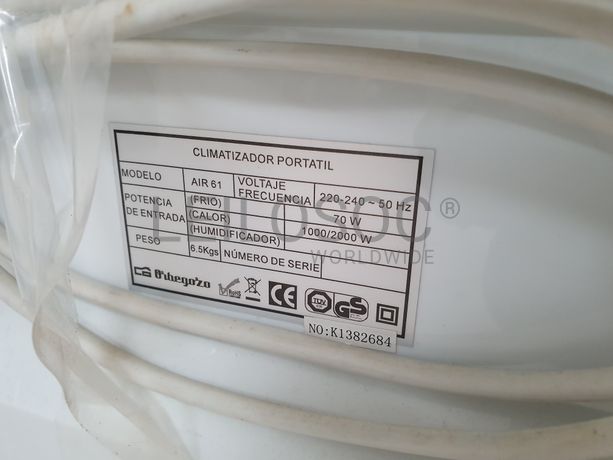 Climatizador Portátil Orbergozo