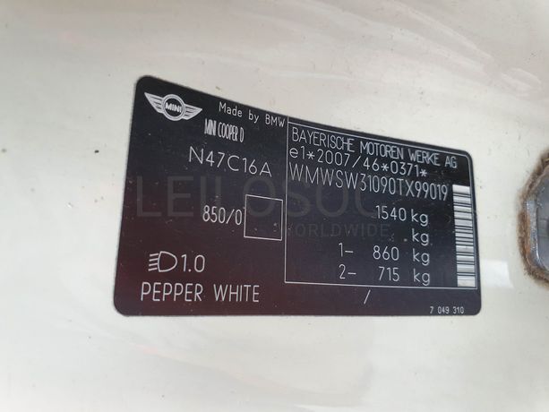 Mini Cooper D · Ano 2010