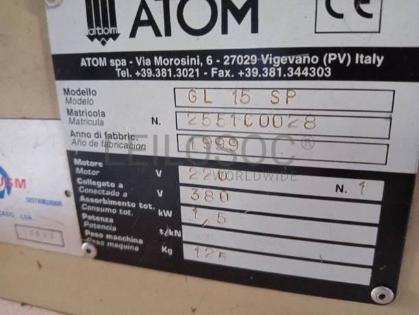 Máquinas de Braço · Máquinas de Orlar · Máquina de Coluna Alta