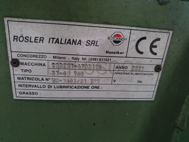 Máquina Secar por Vibração a Seco Rosler