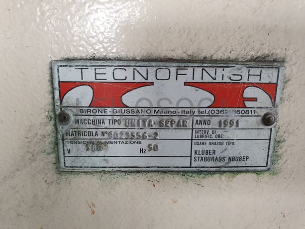 Separador por Vibração Tecnofinish, UNITA-SEPAN