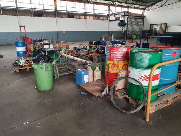 Bidões · Peças Diversas · Porta Paletes · Bancada