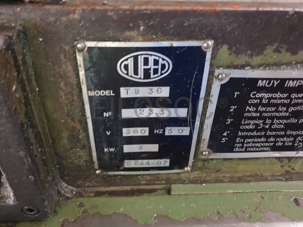 Torno Automático Mupem TB 36