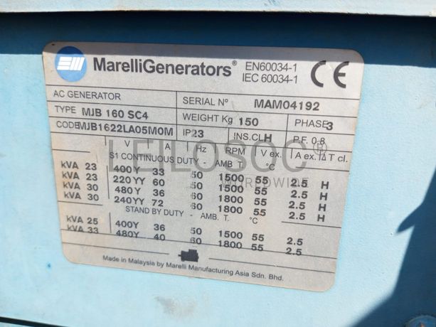 Gerador Marelligenerator MJB 160 SC4