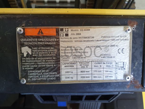 Empilhador Hyster · Ano 2004