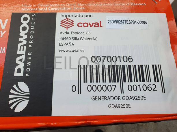 GERADOR DAEWOO
