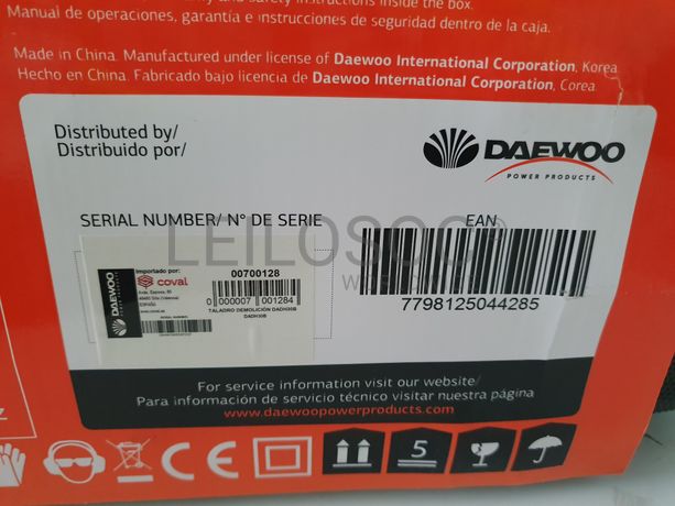 MARTELO DEMOLIDOR DAEWOO