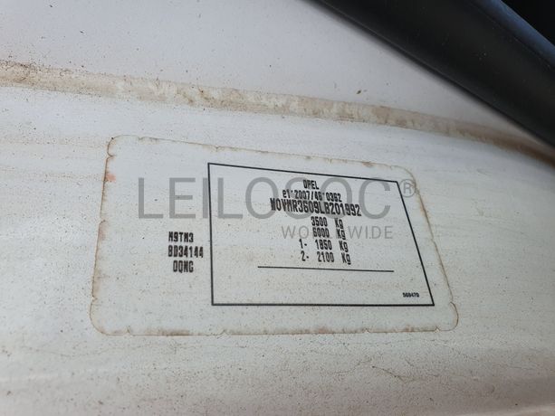 Opel Movano · Ano 2019