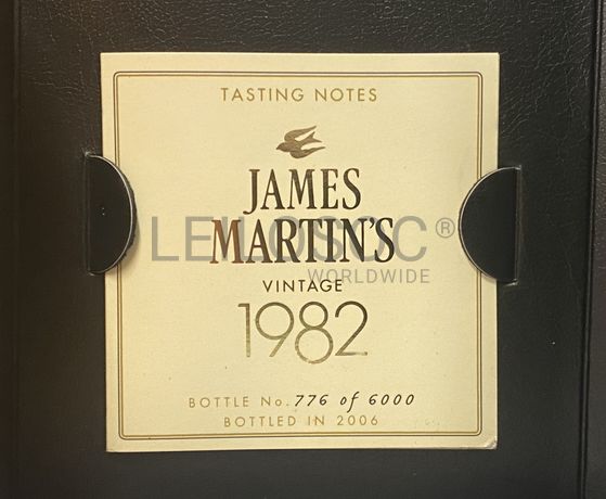 Whisky 'James Martin's' - Vintage 1982