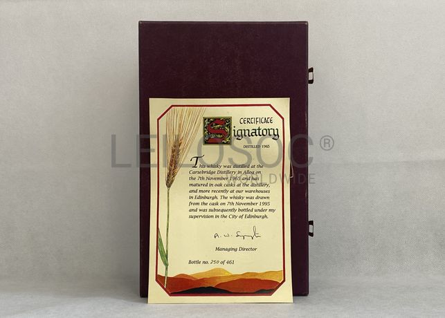 Whisky 'Signatory' - Vintage 1965 - 30 Anos