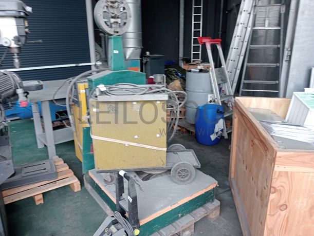 Serrote de disco + Máquina de furar + Aparelho de soldar + Balança