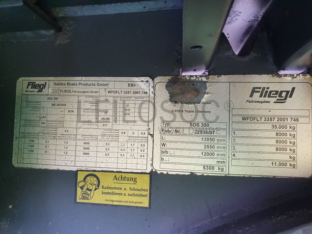 Semirreboque FLIEGL SDS 350