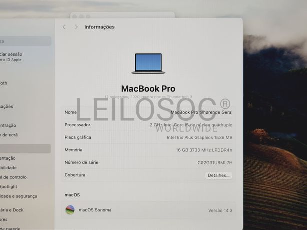 Portátil MacBook Pro