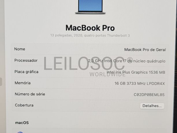 Portátil MacBook Pro