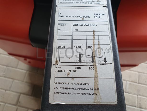 Stacker Retrátil BT RWE 120 · Ano 2012