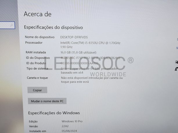 Portátil Lenovo ThinkPad X1 Carbon de 6ª Geração