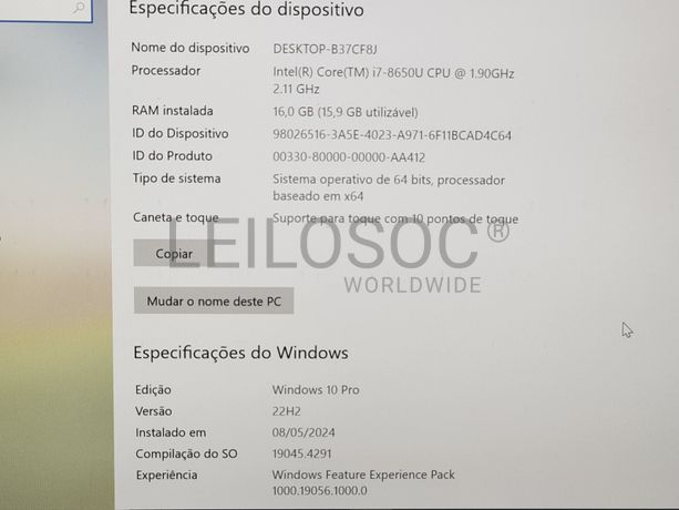 Portátil Lenovo ThinkPad X1 Carbon de 6ª Geração