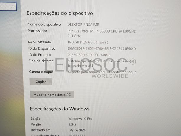 Portátil Lenovo ThinkPad X1 Carbon de 6ª Geração