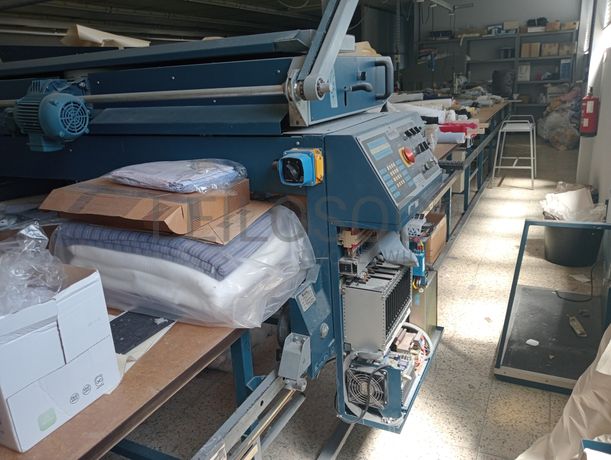 Carro de Estender Malha · Tesoura e Régua de corte · Serra de fita