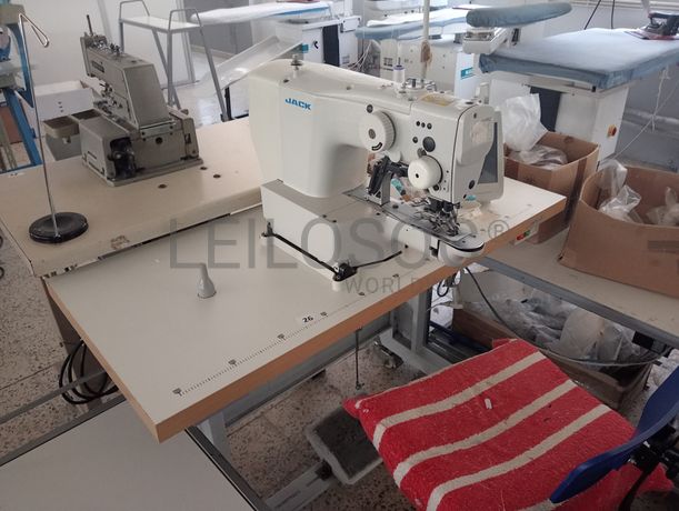 Mesa de Dobrar · Máquinas de Pregar Botões · Máquina de Casear · Máquinas de Ponto Corrido · Máquina de 2 Agulhas