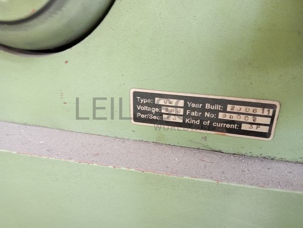 Grua Elevatória · Prato Magnético · Máquina de Cortar Extração · Máquina de Afiar Freses · Equipamento de Escritório