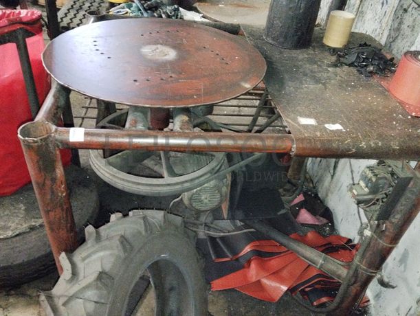 Equipamento de Calibragem · Equipamento de Rodar Pneus · Bancada Giratória · Mesa de Montagem