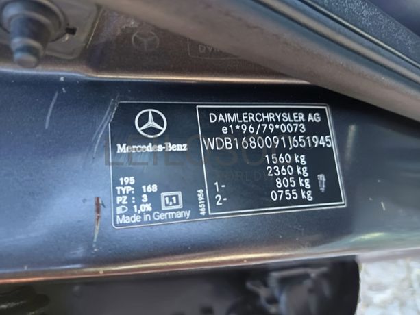Mercedes-Benz A170 · Ano 2002