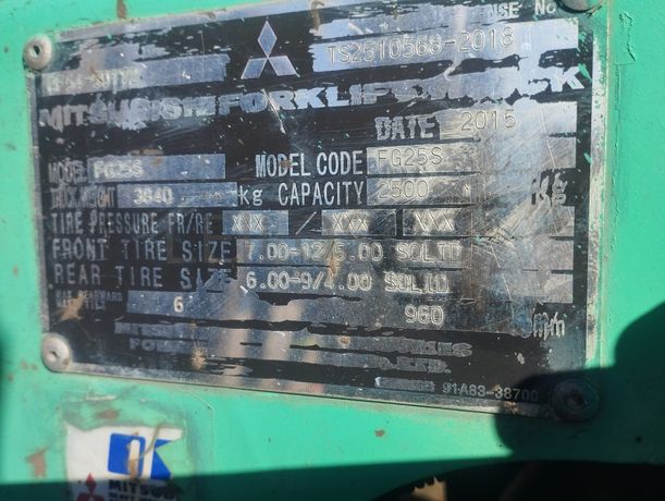 Empilhadeira Mitsubishi Forklift Truck