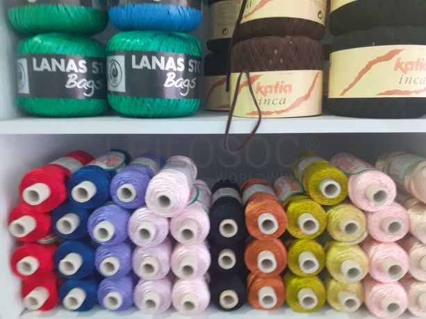 Material de Costura · Artigos de Retrosaria · Mobiliário de Escritório · Expositores