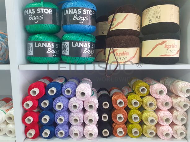 Material de Costura · Artigos de Retrosaria · Mobiliário de Escritório · Expositores