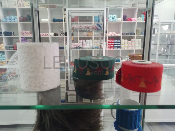 Material de Costura · Artigos de Retrosaria · Mobiliário de Escritório · Expositores