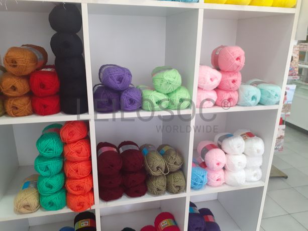 Material de Costura · Artigos de Retrosaria · Mobiliário de Escritório · Expositores