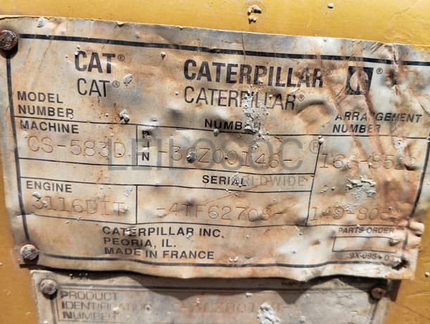 Cilindro Auto-Prop. Vibrador Solos 15 T Caterpillar CS 583 D