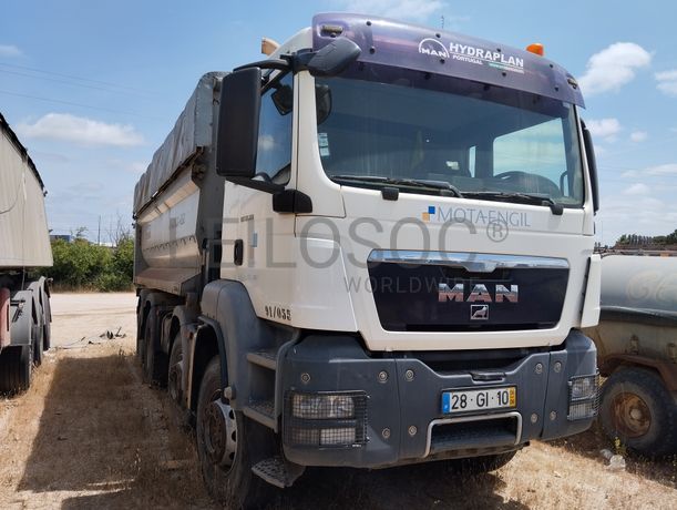 Camião Basculante Tras. 32 T MAN TGS 35.360 8x4