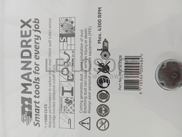 Disco Corte Diamantado Mandrex MetalXcut