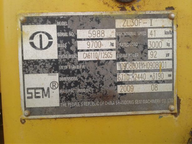 Pá Carregadora YTO ZL30F-I