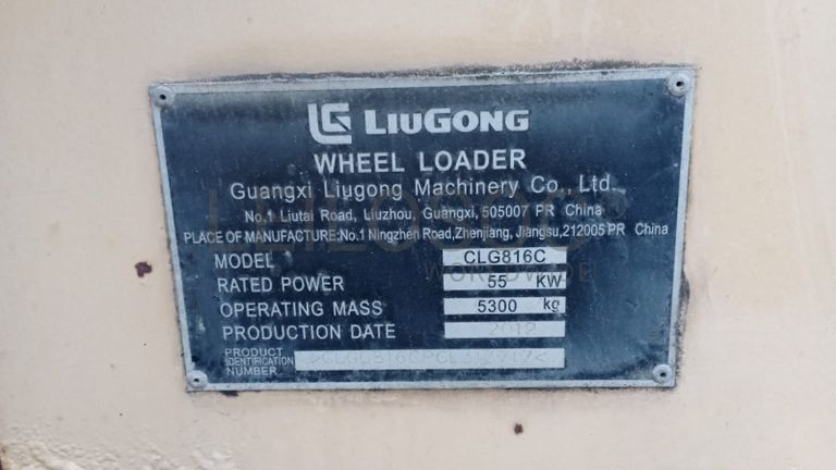 Retroescavadeira - Liugoneng/CLG816C