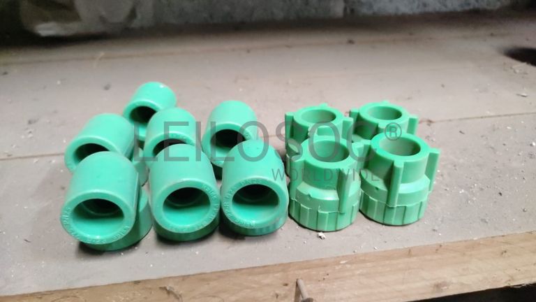 Cotovelos PPR 25*25 e uniões PPR 25*3.4
