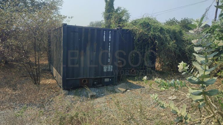 Contentores de transporte de Alcatrão.