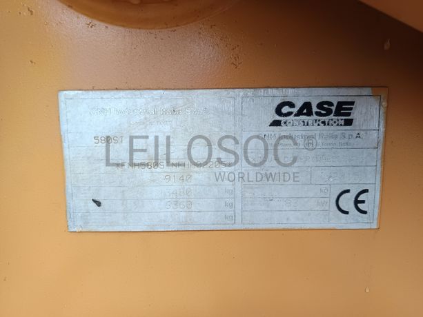 Retroescavadora Case 580 ST · Ano 2015