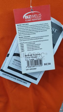 Calças Ignífugo Certificado