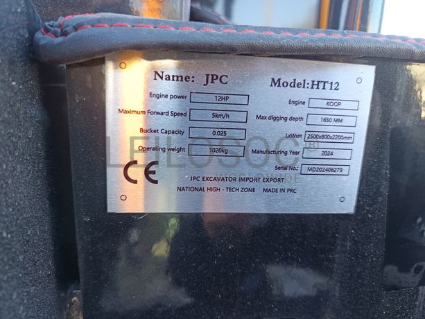 Mini Giratória JPC · Atrelado · Ano 2024