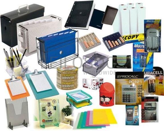 Lote único de material escolar e de escritório