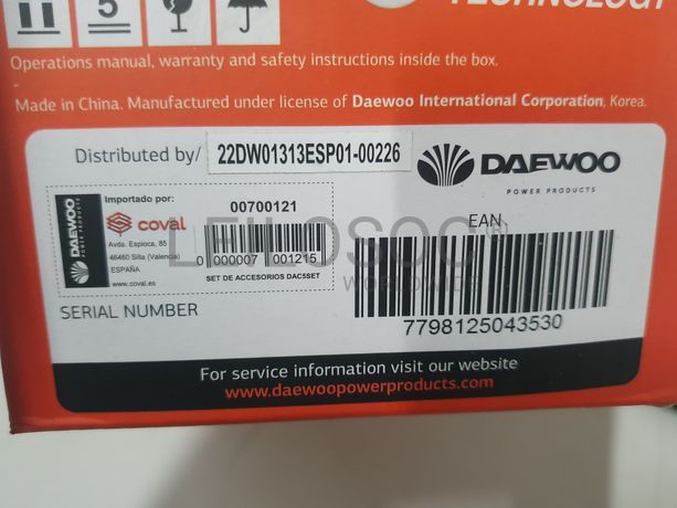 Kit 5 peças compressor ar Daewoo DAC5SET