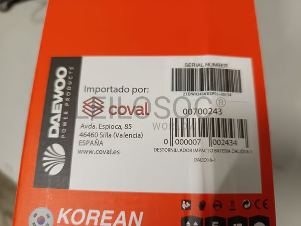 Berbequim de impacto Daewoo
