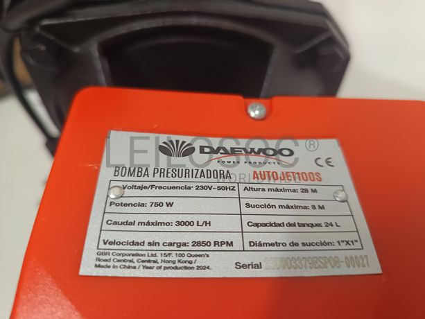 Bomba pressurizadora Daewoo