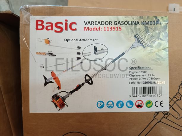 Motor a gasolina Basic com kit podador