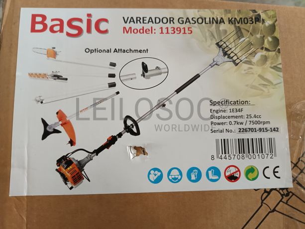 Motor a gasolina Basic com acessório roçadora