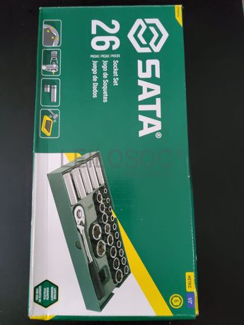 TABULEIRO DE 26 PEÇAS COM CHAVES MÉTRICAS DE 6 PONTOS, ACIONAMENTO DE 1/2"